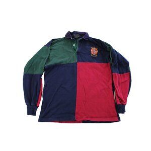 Vintage Halbro Cambridge University Rugby Shirt Men 38 M LOOSE BUTTON
